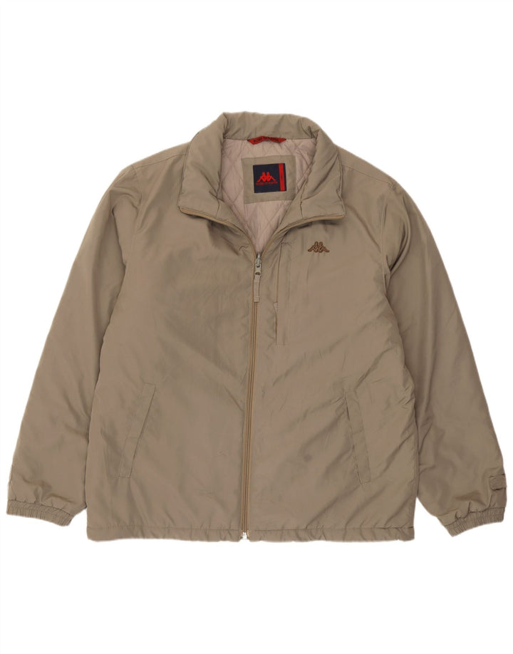 Kappa Herren Wattierte Jacke UK 40 Large Braun Polyamid
