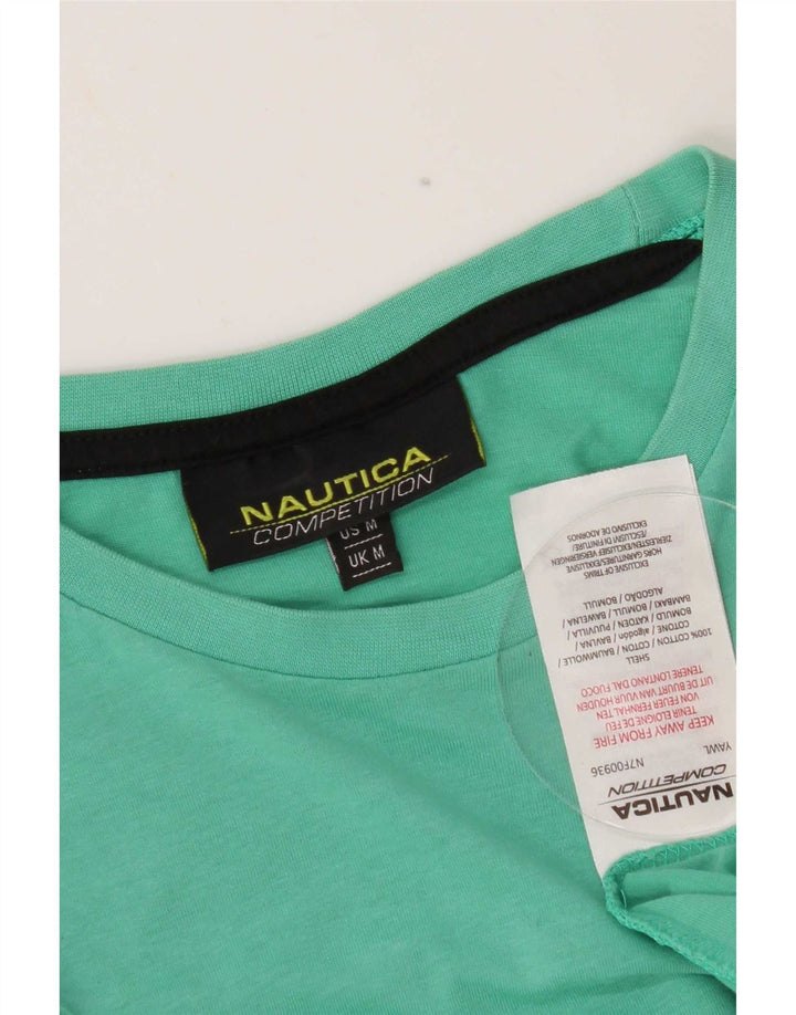 Nautica Herren-T-Shirt mit Grafik, mittelgrüne Baumwolle