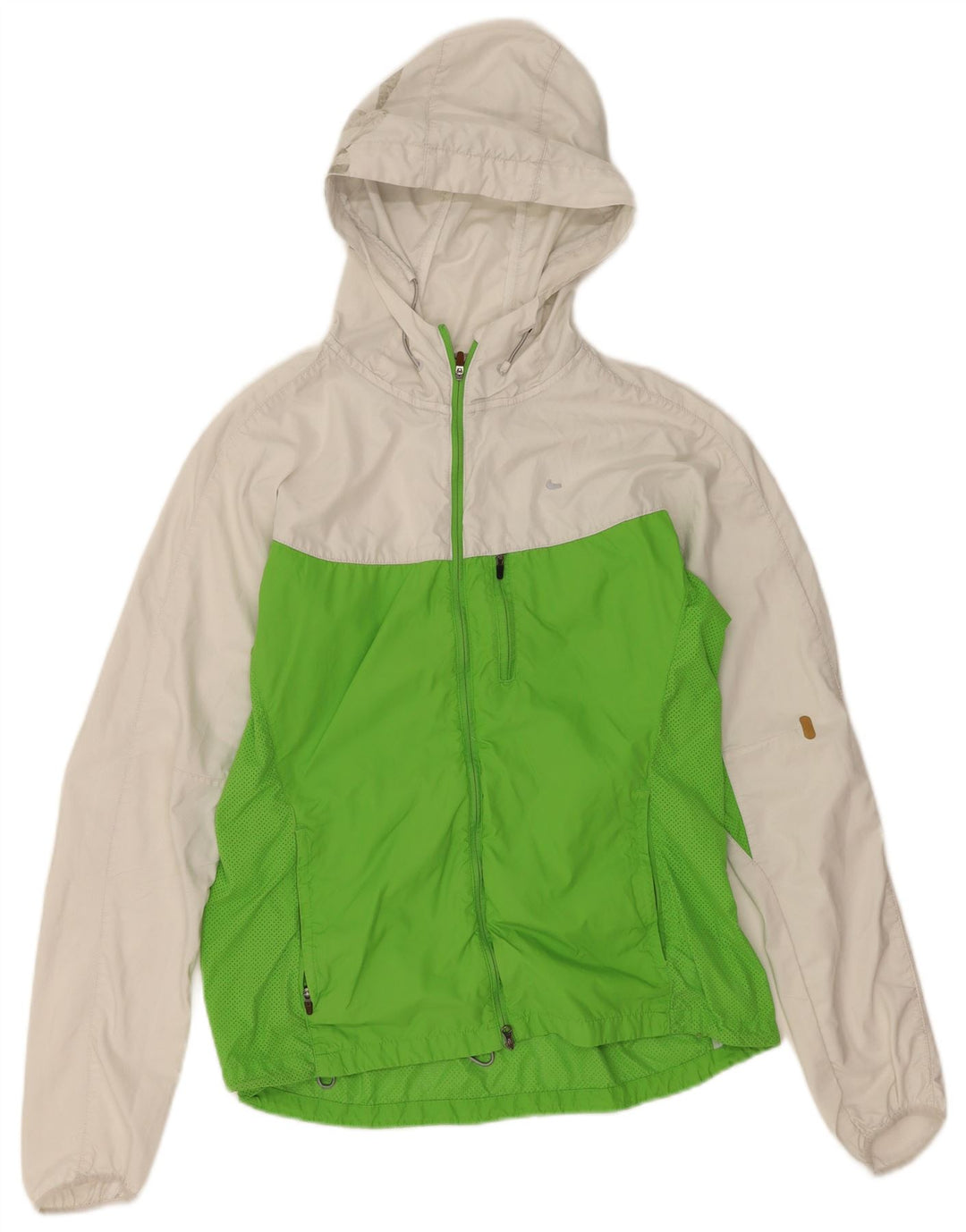 Nike Damen-Trainingsanzug mit Kapuze, Top-Jacke, UK 14, mittelweiß, Farbblock
