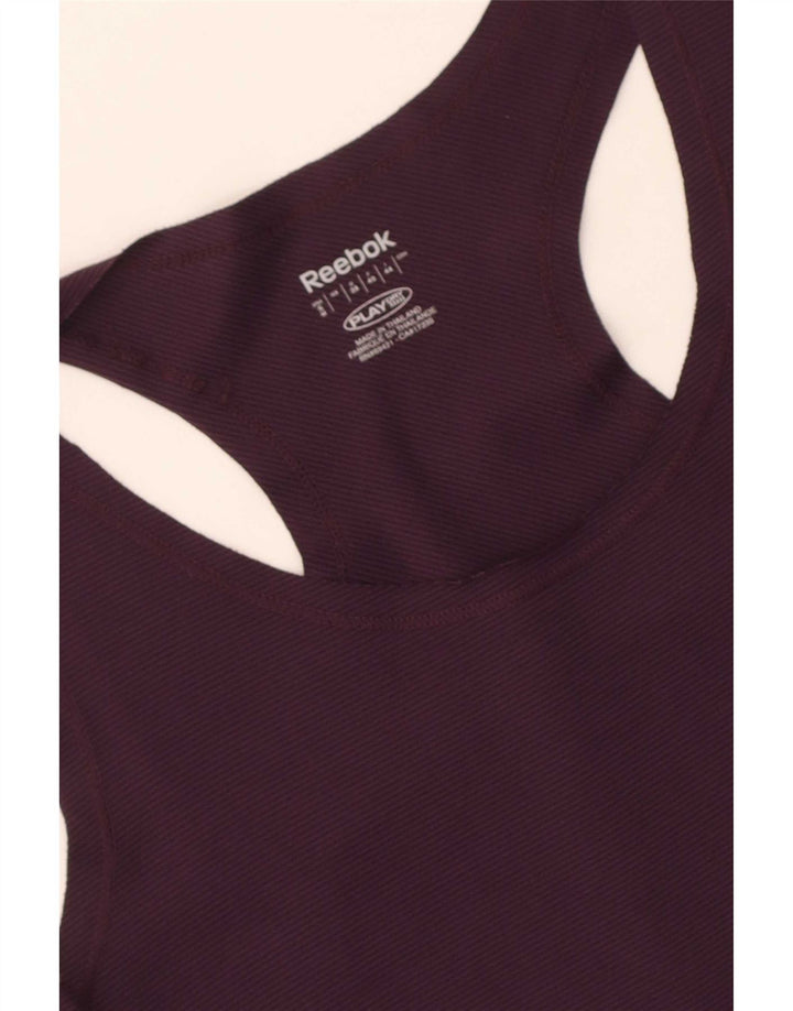 Reebok Damen Weste Top UK 8 Small Lila