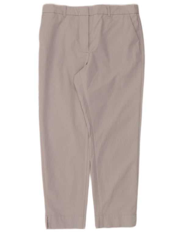Gerade geschnittene Damenhose von Marks & Spencer, UK 10, Größe S, W32, L25, Grau