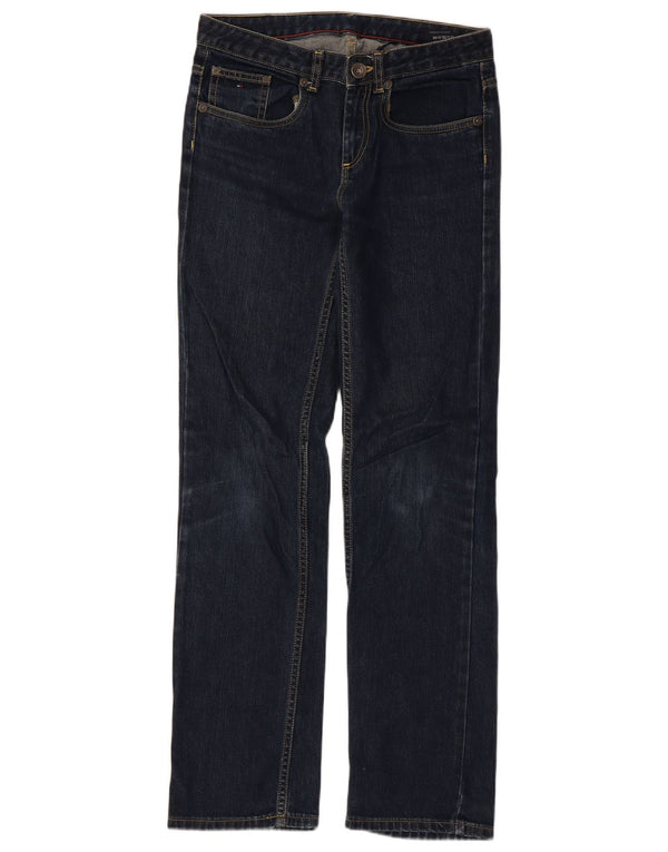 Tommy Hilfiger Straight Jeans für Jungen, 15–16 Jahre, W30 L31, marineblaue Baumwolle