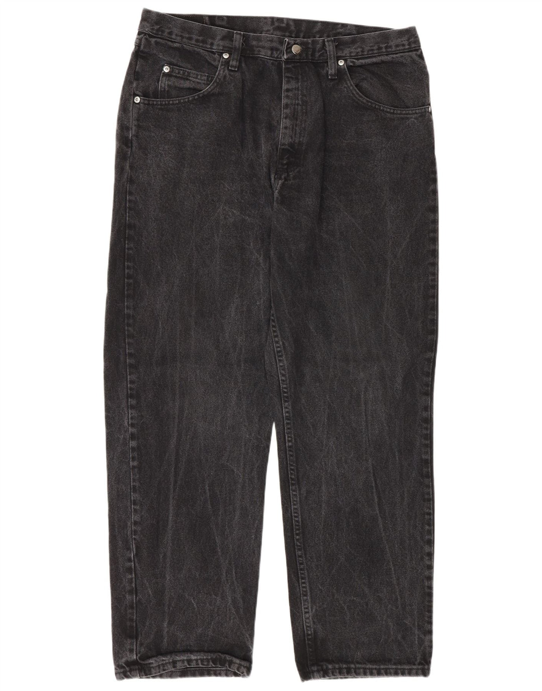 Wrangler Herren Relaxed Fit Straight Jeans W36 L30 Graue Baumwolle