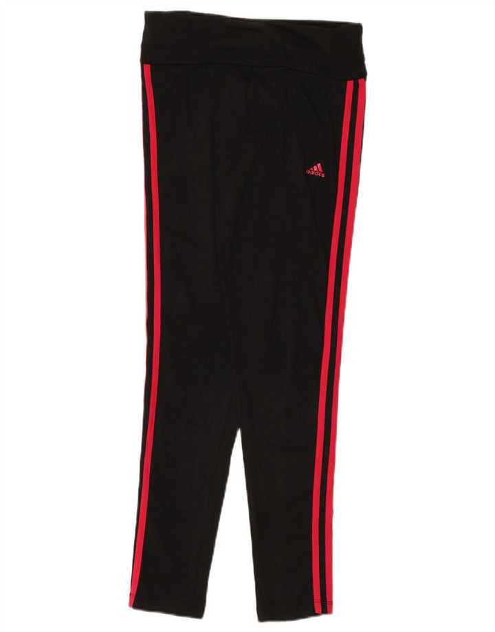 Adidas Damen Climalite Leggings UK 4/6 XS Schwarz Polyester