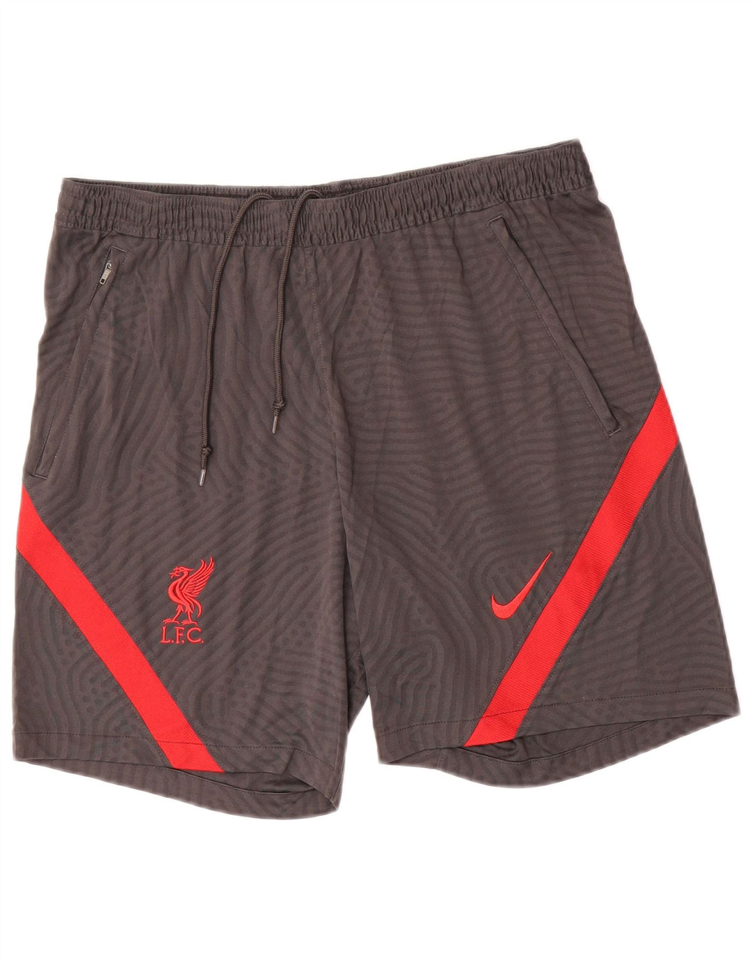 NIKE Herren Liverpool Sportshorts, groß, schwarzes Farbblock-Polyester