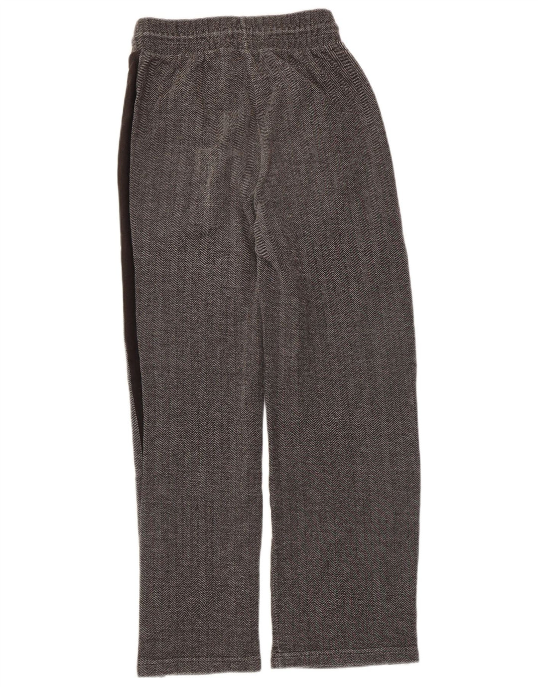 PUMA Damen-Trainingshose, Gr. 10, Größe S, grau, Fischgrätenmuster