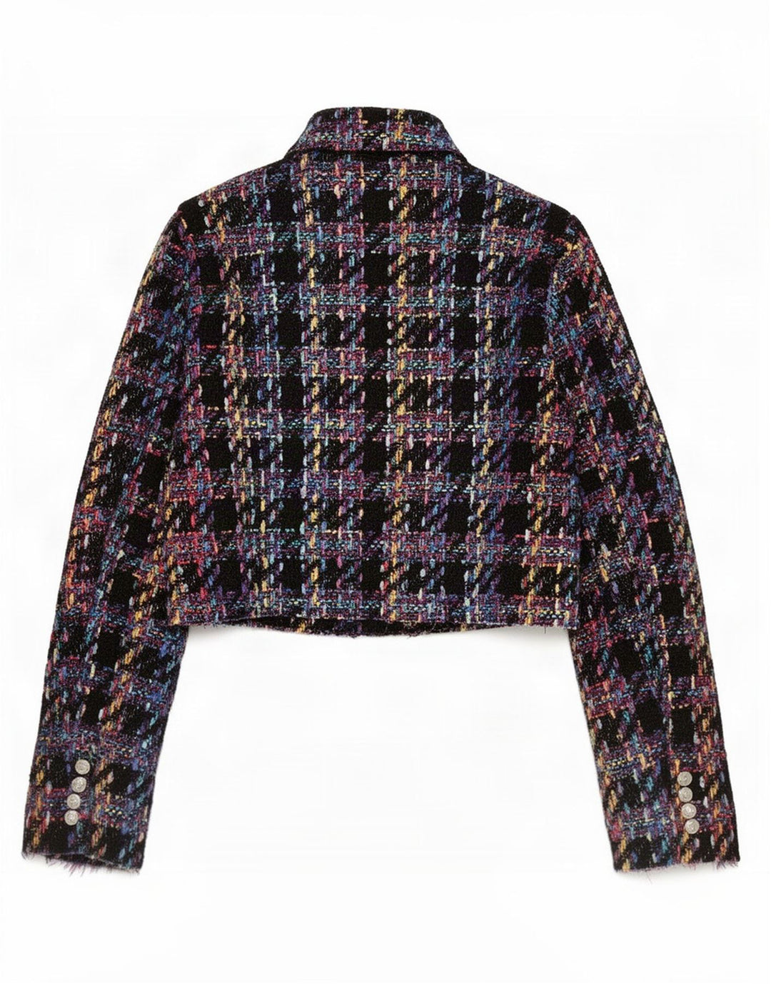 Zweireihiger Blazer von Zara für Damen, Gr. 14, groß, schwarz, kariert