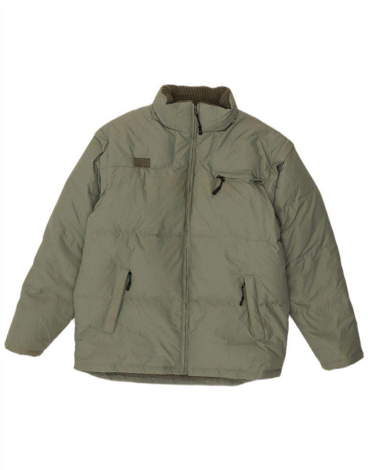 FILA Herren Wattierte Jacke UK 40 Large Grün Polyamid