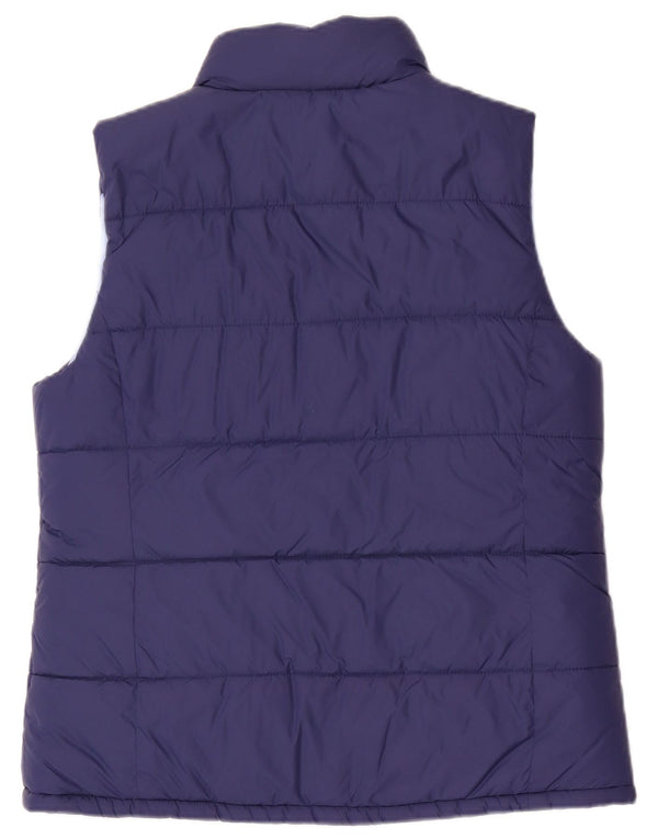 Crew Clothing Damen Reversible gepolsterte Weste UK 12 Medium Marineblau Nylon