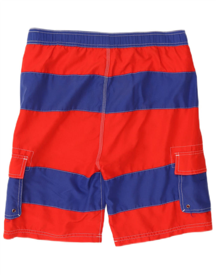 John Lewis Badeshorts für Jungen, 11–12 Jahre, rot gestreift