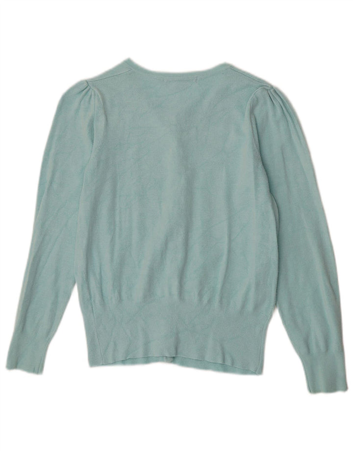 Marks & Spencer Damen-Cardigan-Pullover UK 12 Medium Türkis Viskose