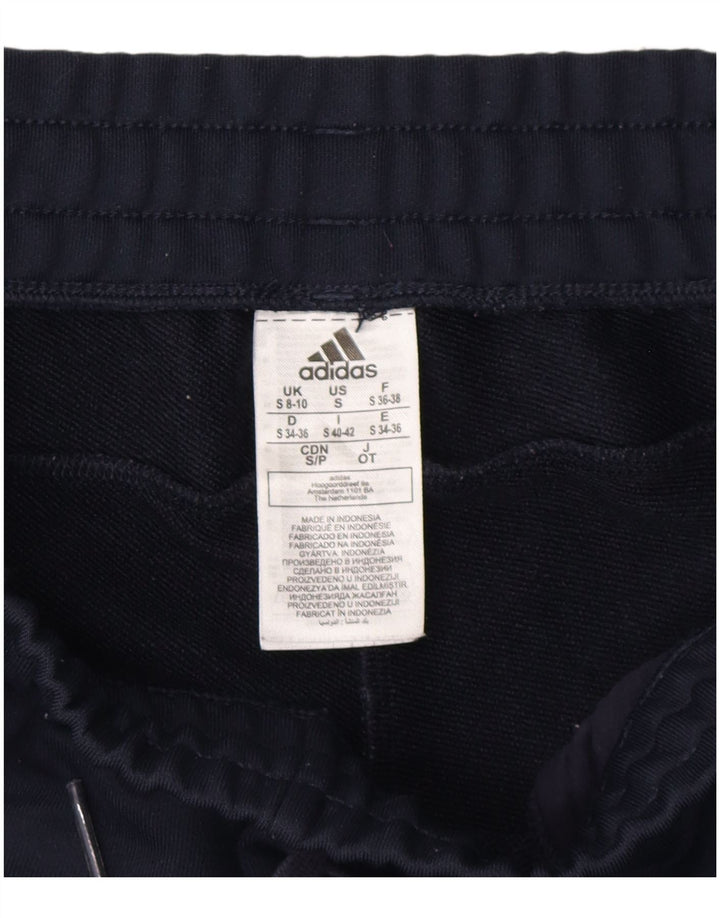 Adidas Damen Trainingshose Jogger UK 8/10 Small Marineblau Polyester