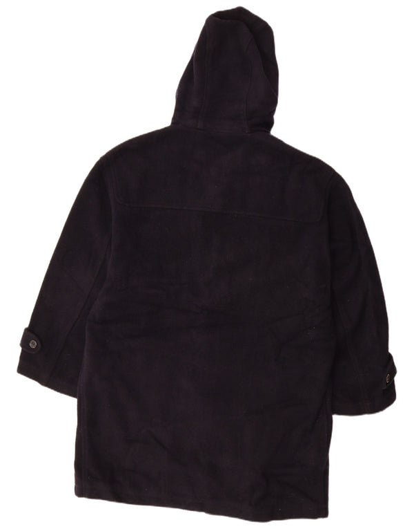 VINTAGE Herren Dufflecoat mit Kapuze IT 54 2XL Marineblau