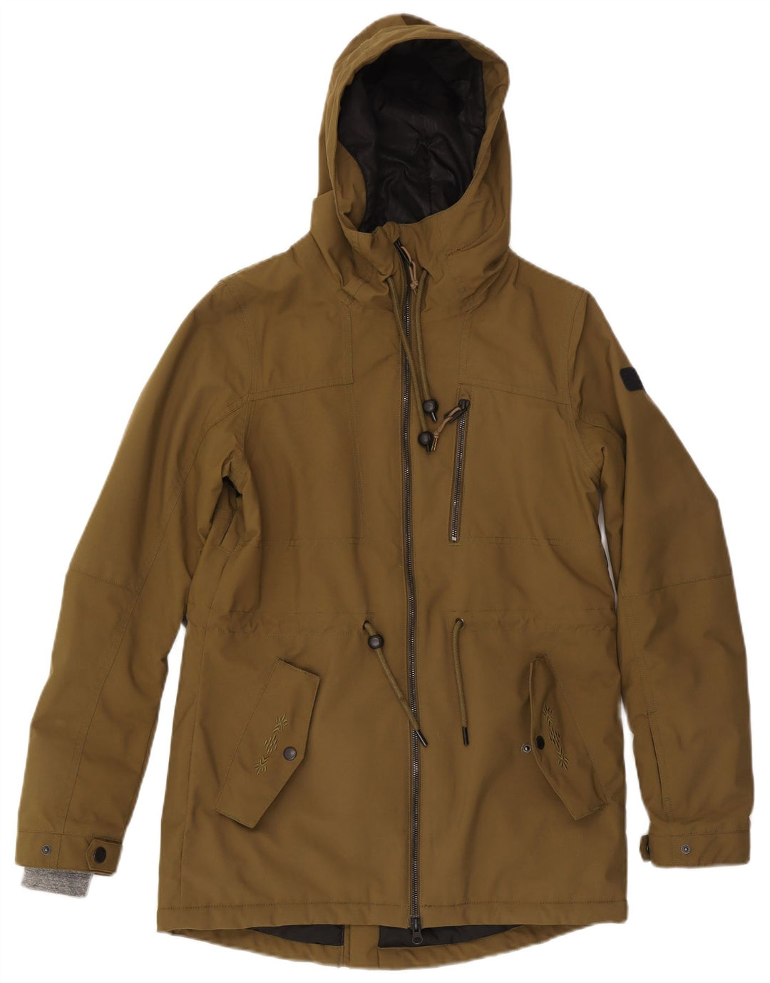 O'Neill Damen Parka mit Kapuze, UK 14, Größe L, Khaki, Polyester