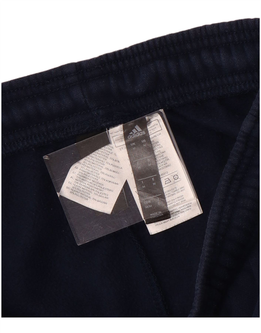 Adidas Herren-Trainingshose, Jogginghose, mittelblau, Baumwolle