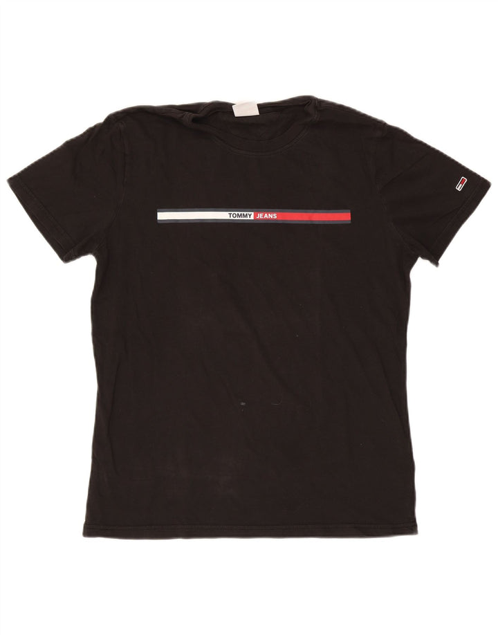 Tommy Hilfiger Herren T-Shirt Top Medium Schwarz