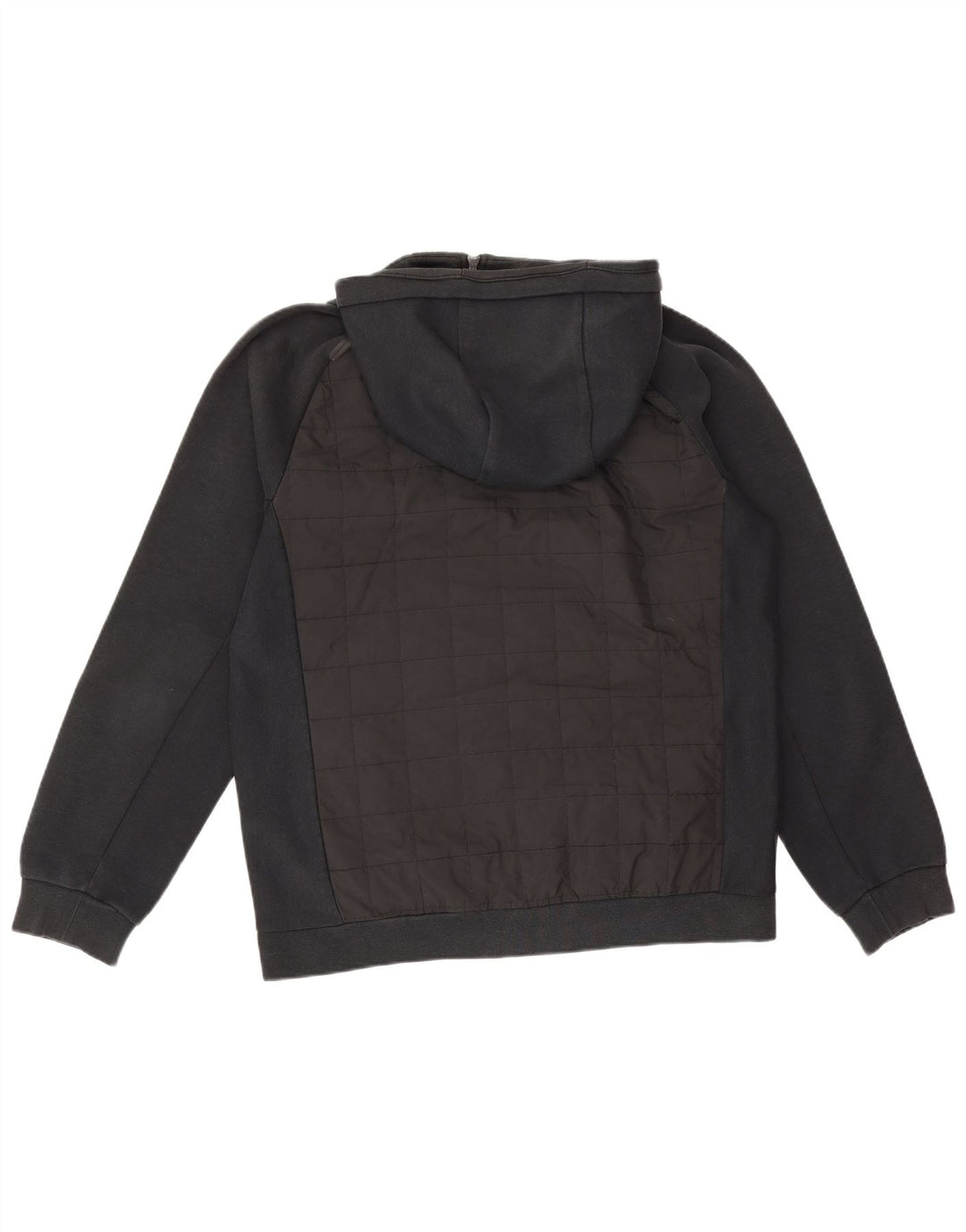 Nike Herren-Kapuzenpullover mit Reißverschluss, mittelschwarz, Baumwolle