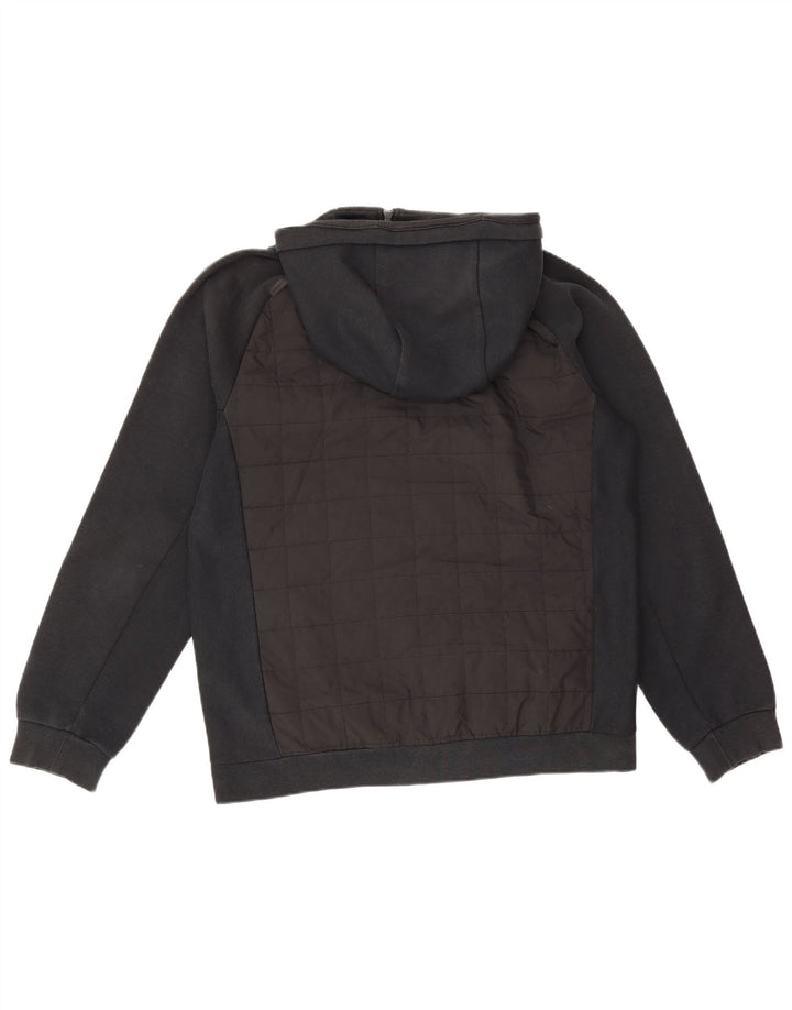 Nike Herren-Kapuzenpullover mit Reißverschluss, mittelschwarz, Baumwolle