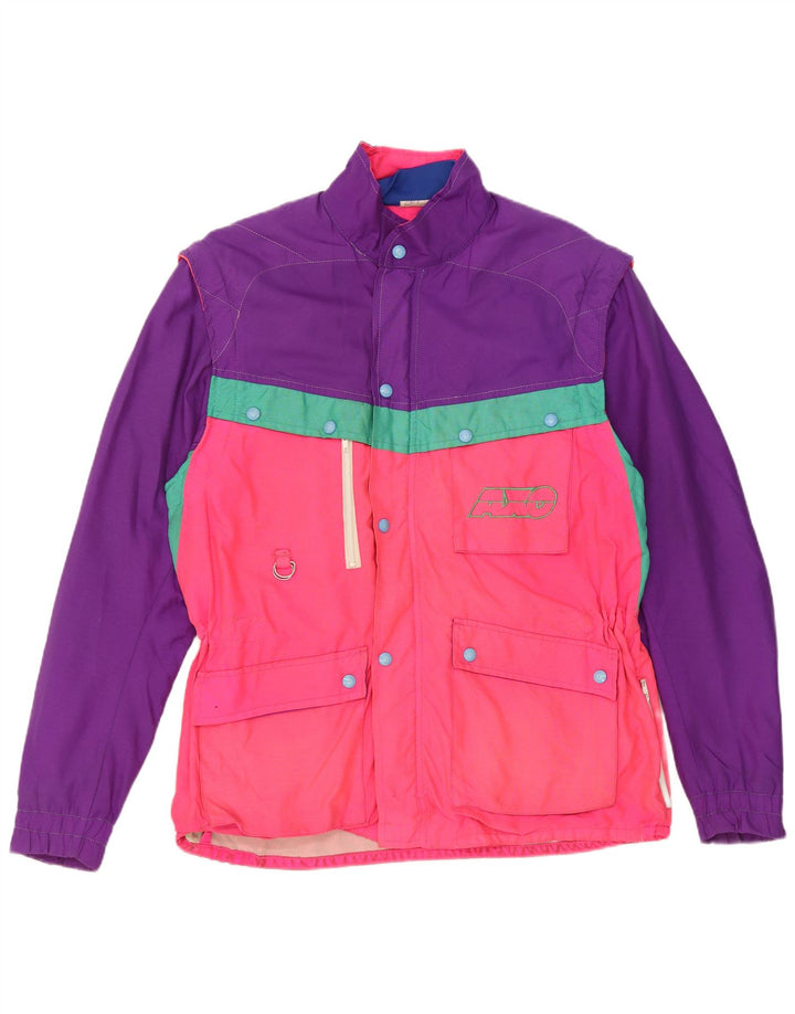 AXO Womens Racer Jacket UK 16 Large Mehrfarbiges Colourblock-Polyamid