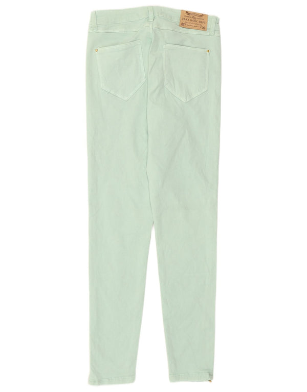 Zara Damen Skinny Freizeithose EU 38 Small W26 L28 Grün