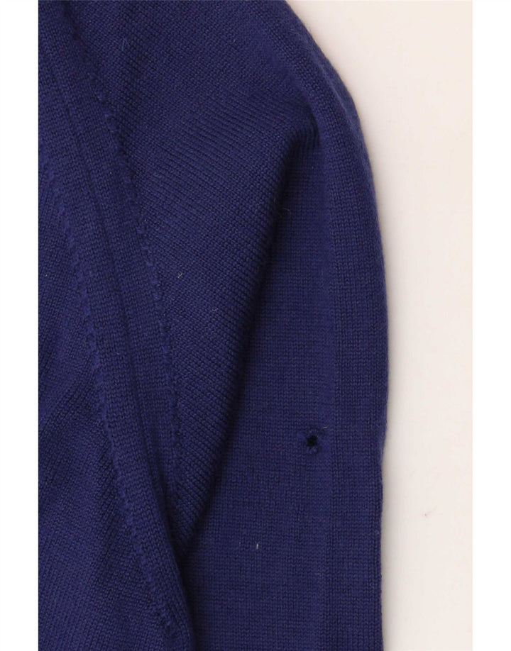 Fred Perry Herren-Pullover mit V-Ausschnitt, große marineblaue Wolle