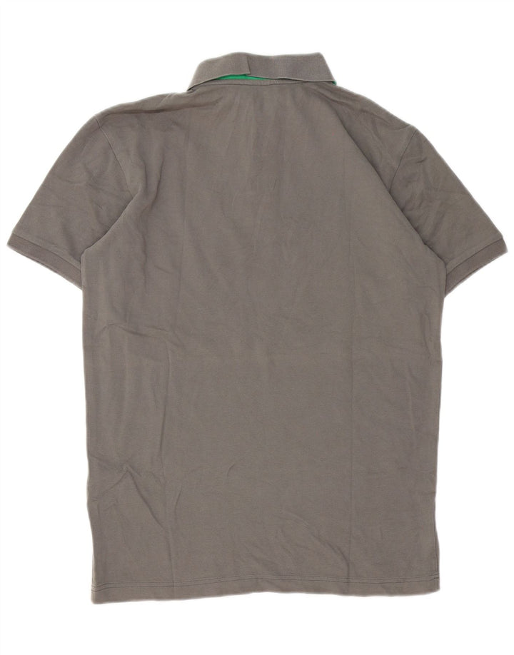 Refrigue Herren-Poloshirt aus mittelgrauer Baumwolle