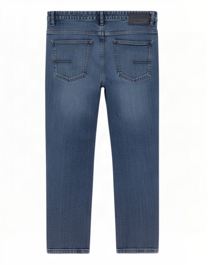 Calvin Klein Herren Straight Jeans W34 L26 Blaue Baumwolle