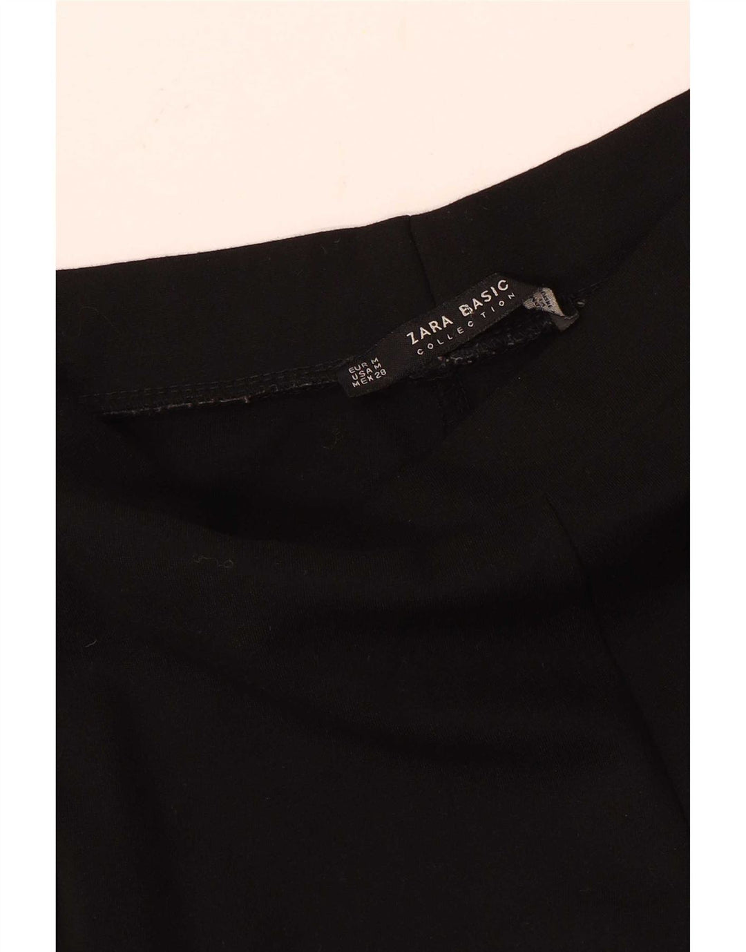 Zara Damen Leggings UK 12 Medium Schwarz gestreift