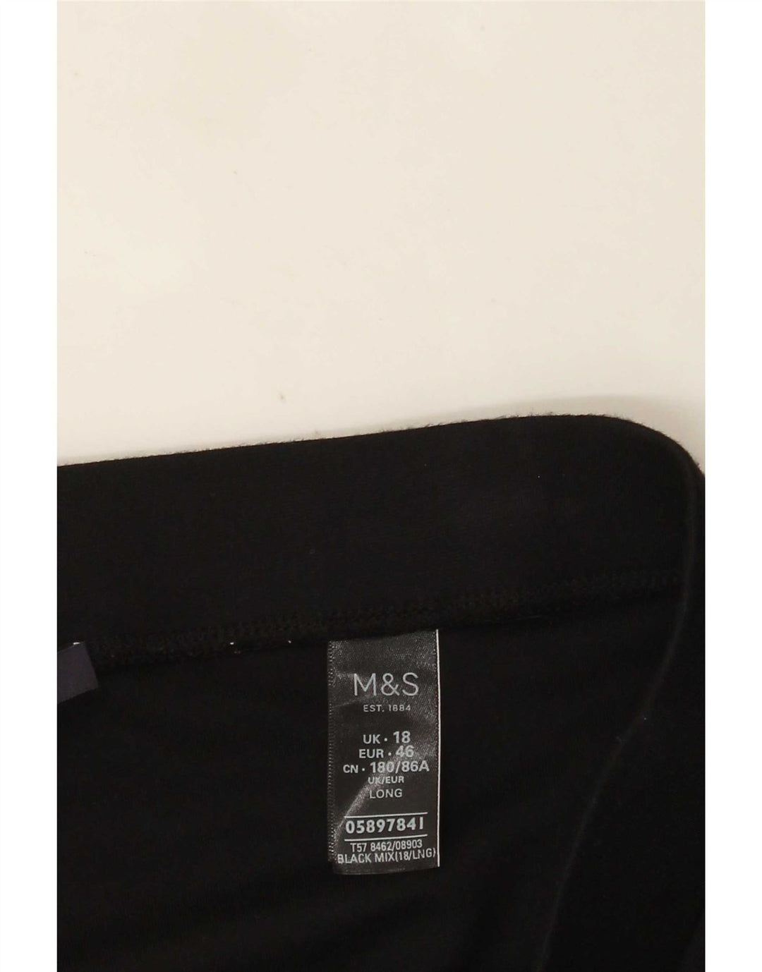 Marks & Spencer Damen Leggings UK 18 XL Schwarze Viskose