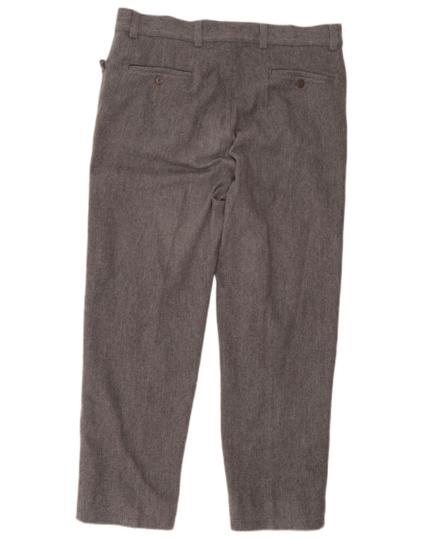 Versace Herren-Anzughose, gerade, Größe 52, XL, B38, L29, graue Wolle