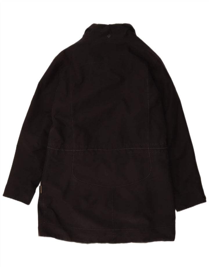 Jack Wolfskin Damen-Windbreaker-Mantel UK 12/14 Mittelschwarzes Polyester