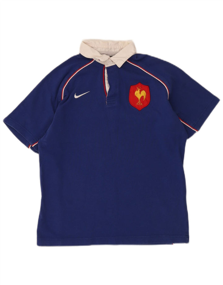 NIKE Rugby-Poloshirt für Jungen, 12–13 Jahre, Größe L, Blau