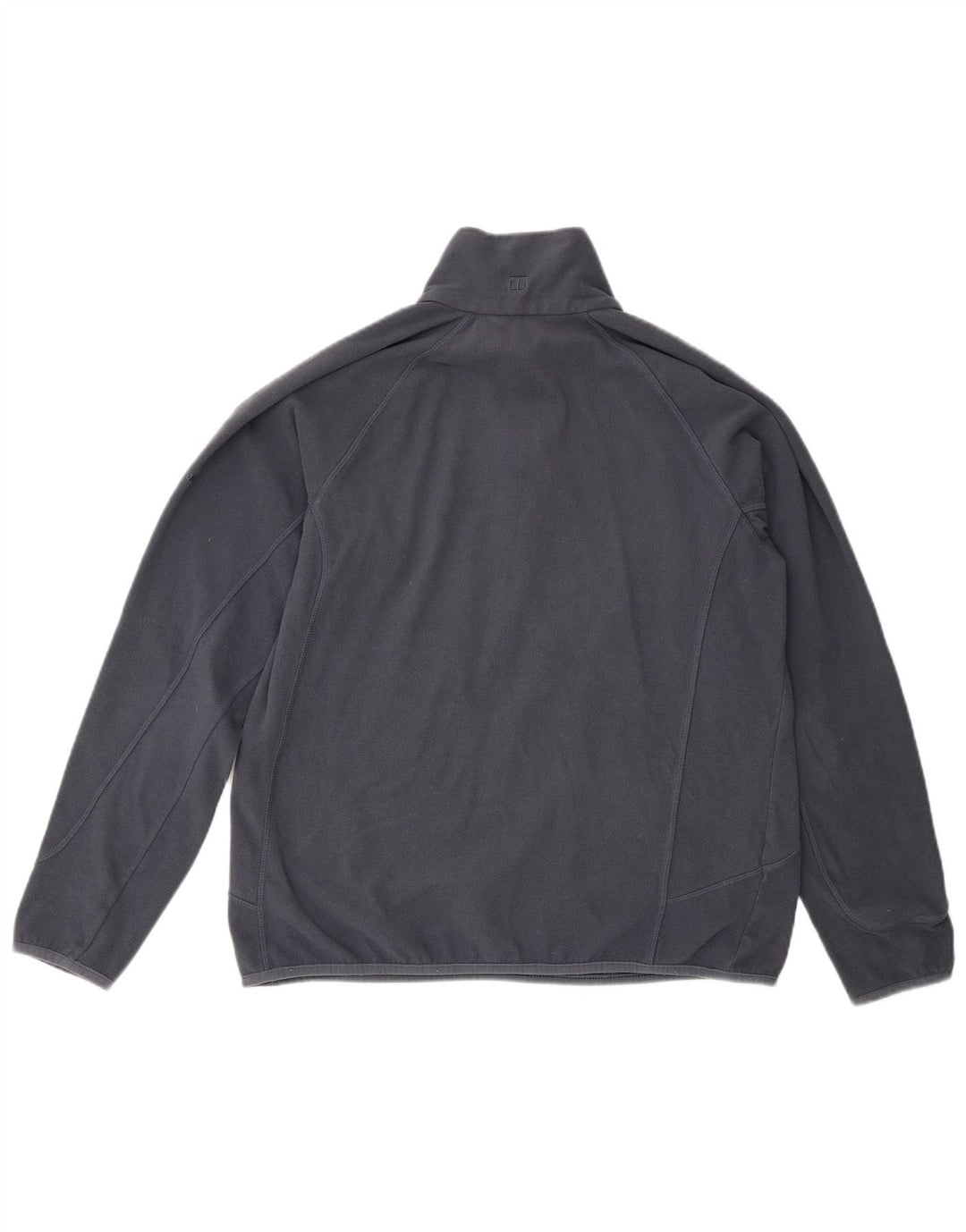 Berghaus Damen-Fleecepullover mit Reißverschluss am Hals, UK 14, Größe L, Grau, Polyester