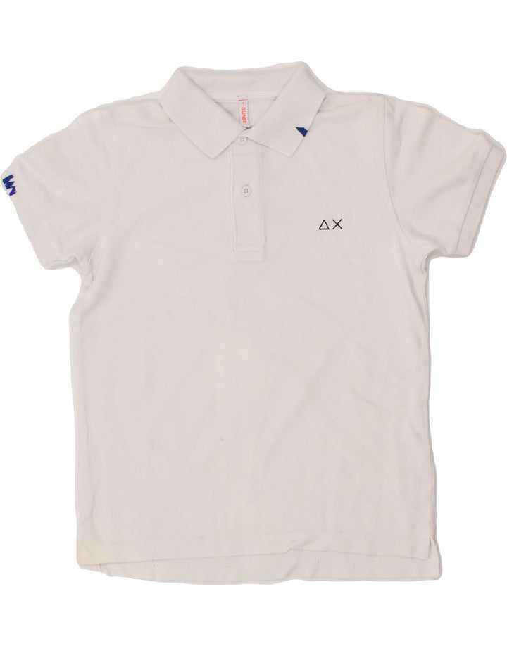 SUN68 Boys Polo Shirt 5-6 Years White Cotton Vintage Sun68 and Second-Hand Sun68 from Messina Hembry 