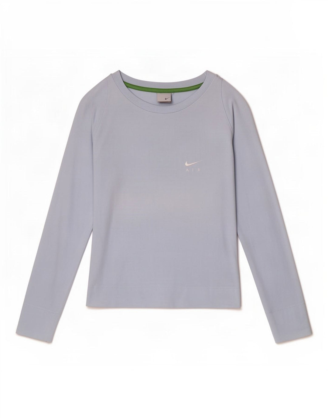 Nike Damen Top Langarm UK 10/12 Mittelblaue Baumwolle