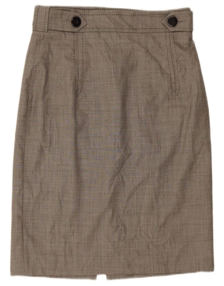 Coast Damen Bleistiftrock UK 14 Large W32 Graue Wolle