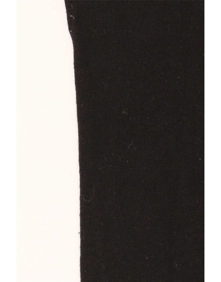 Benetton Damen-Pullover mit Rollkragen, UK 10, Größe S, schwarze Wolle