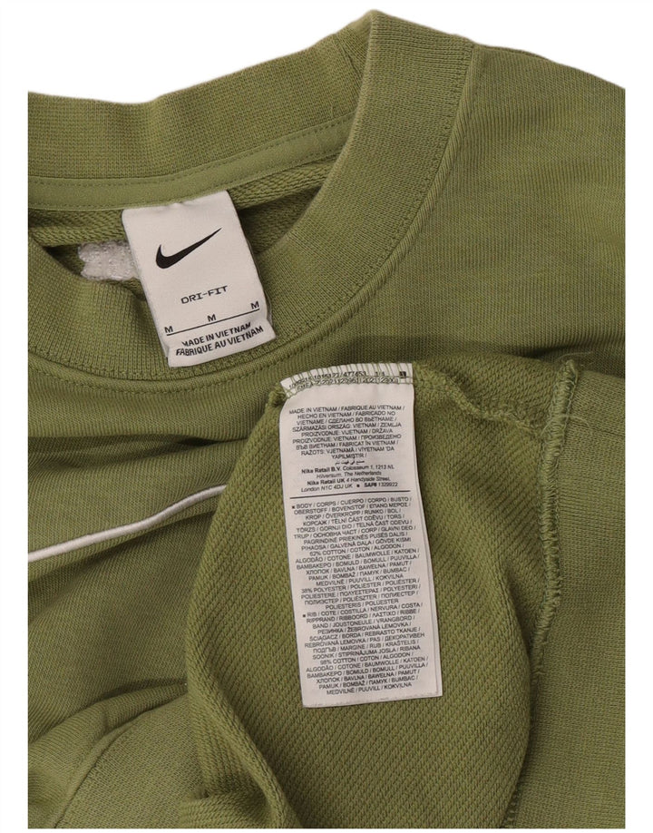 Nike Damen-Sweatshirt mit Dri-Fit-Grafik, übergroß, Gr. 14, Mittelgrün