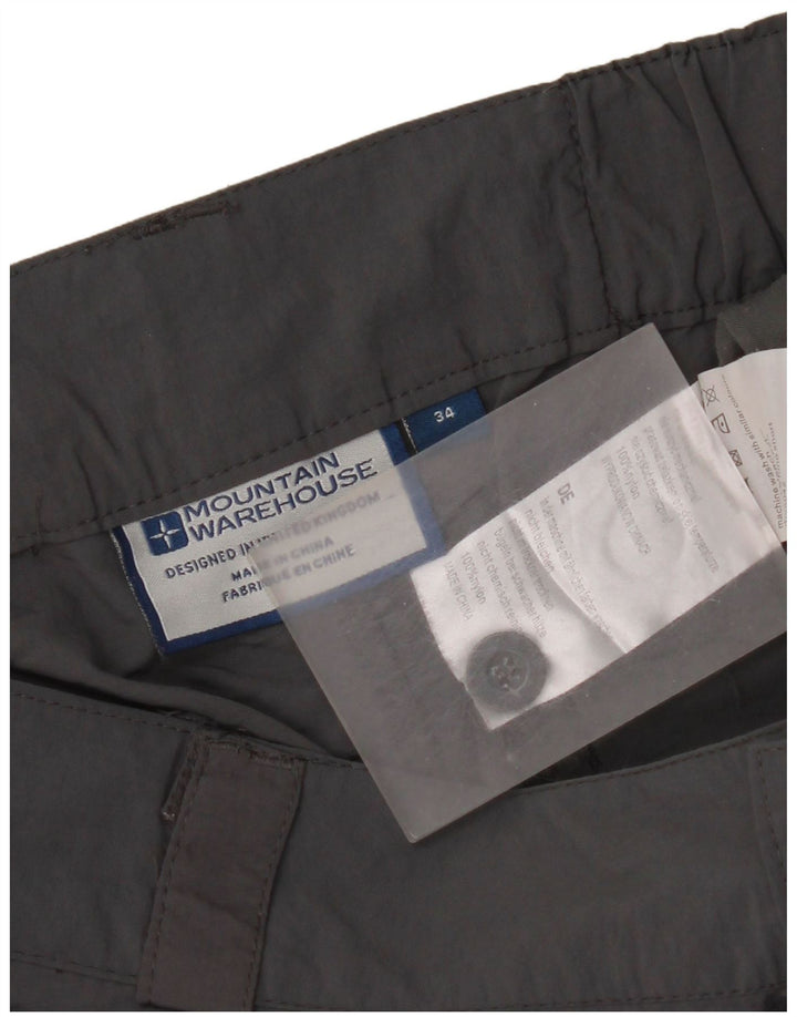 Mountain Warehouse Cargo-Bermudashorts für Herren, W34, großes graues Nylon