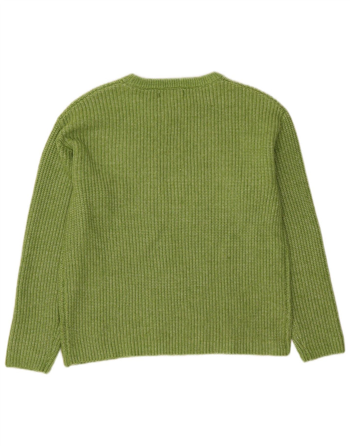 Marks & Spencer Damen-Pullover mit U-Boot-Ausschnitt, Gr. 10, Größe S, Grün, Polyester