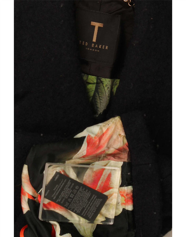Ted Baker Damen Bolerojacke UK 8 Small Schwarze Wolle