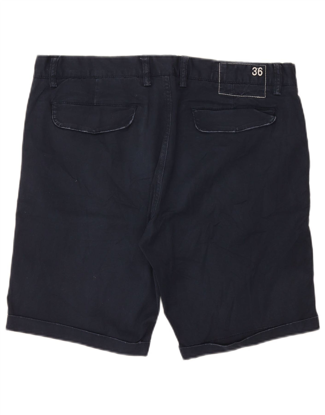 Sun68 Herren-Chino-Shorts W36, groß, marineblaue Baumwolle