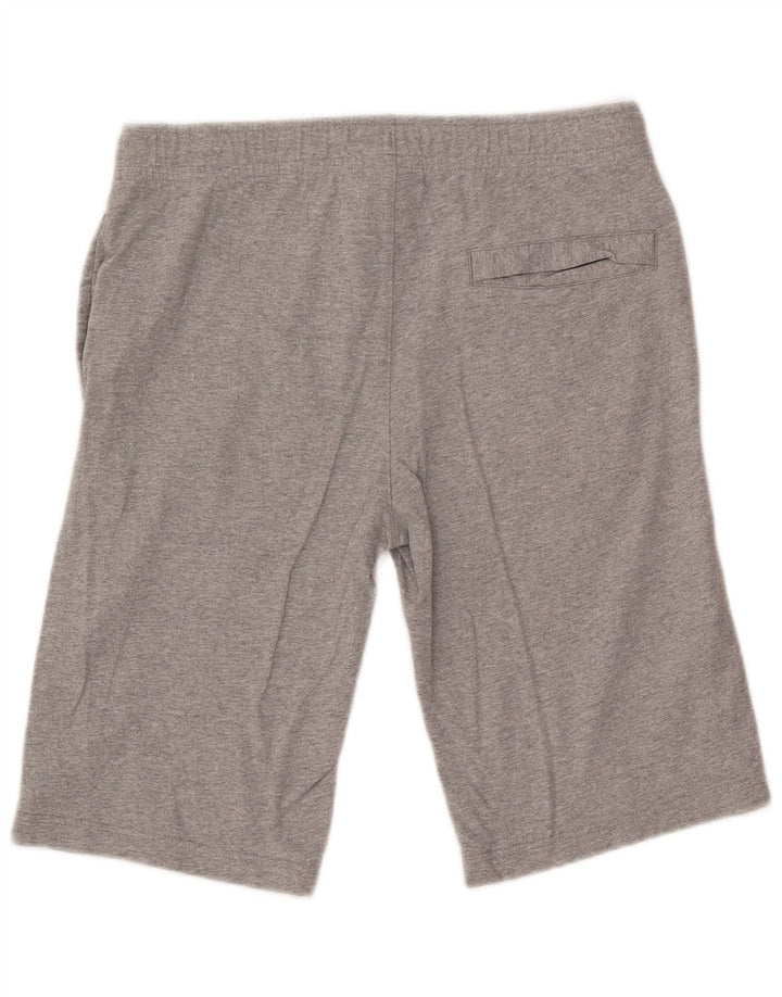 NIKE Herren-Sportshorts aus mittelgrau gefleckter Baumwolle