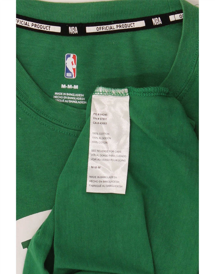 NBA Herren Celtics Grafik-T-Shirt aus mittelgrüner Baumwolle