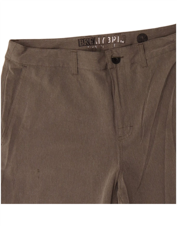 BKE Herren Chinoshorts W33 Mittelgraues Polyester