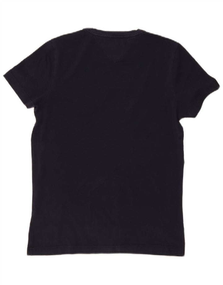 Tommy Hilfiger Herren T-Shirt Top Small Marineblau Baumwolle