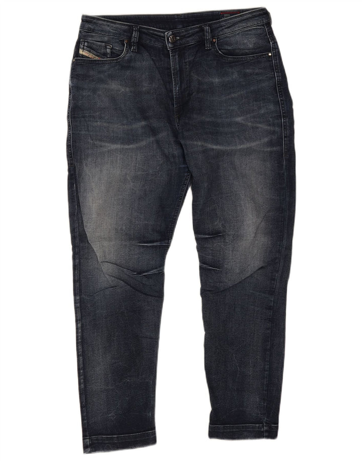 DIESEL Damen Crop Slim Jeans W27 L24 Blaue Baumwolle