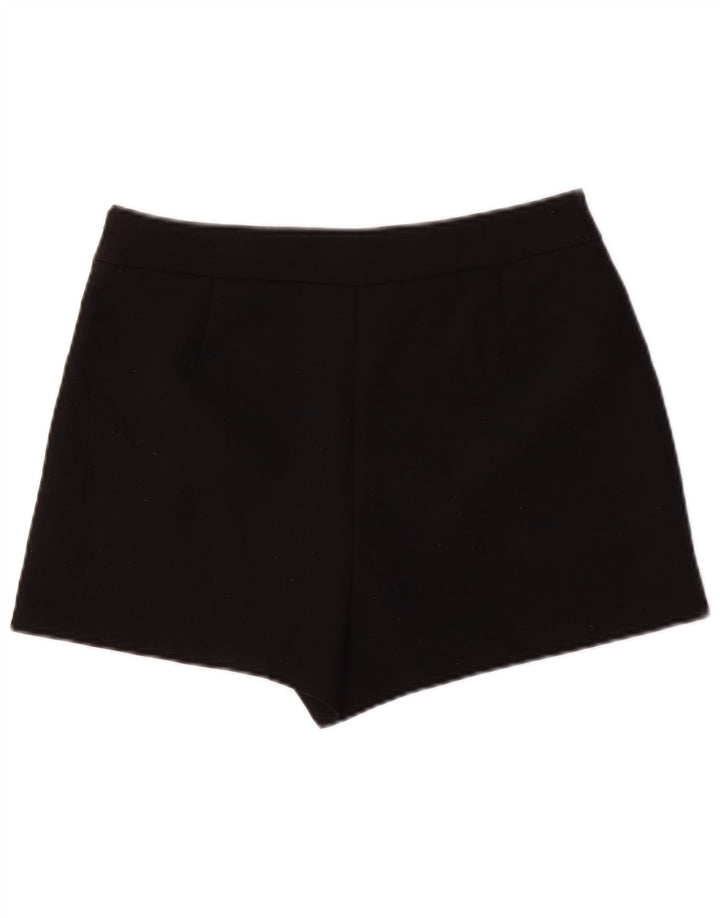 Zara Damen Freizeitshorts Medium W28 Schwarz Polyester