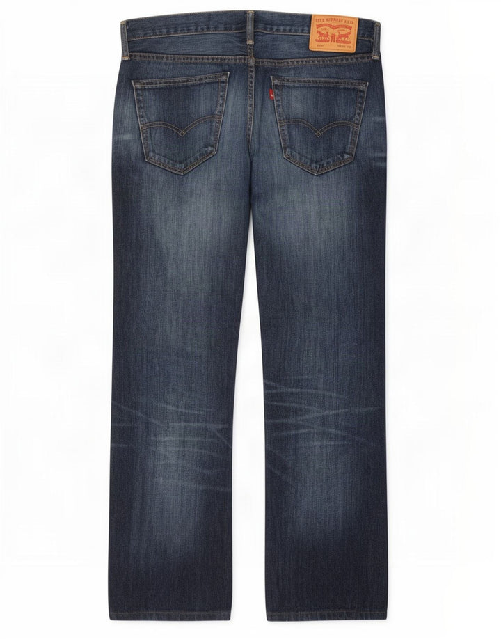 Levi's Herren 527 Bootcut Jeans W34 L31 Marineblau Baumwolle