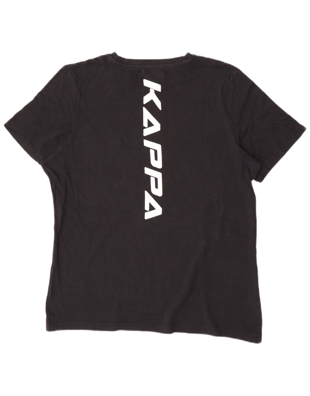 Kappa Herren T-Shirt mit Grafik, Größe L, Schwarz